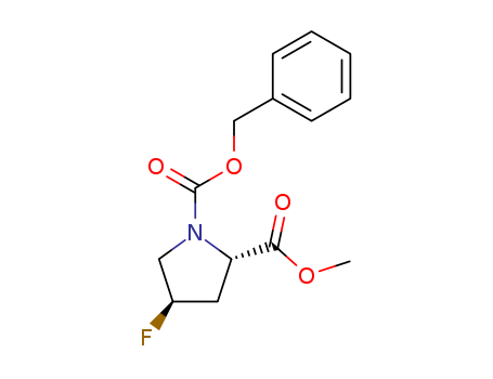 1,2-Pyrrolidinedicarboxylicacid, 4-fluoro-, 2-methyl 1-(phenylmethyl) ester, (2S,4R)-