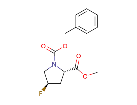 Molecular Structure of 72180-24-6 (（2S,4R)-1-benzyl-2-methyl-4-fluoropyrrolidine-1,2-dicarboxy)