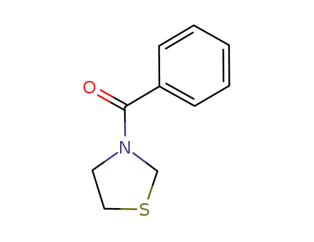 Molecular Structure of 941599-07-1 (N-benzoyl-1,3-thiazolidine)