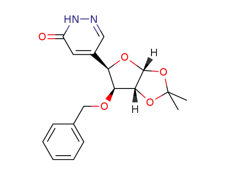 4-(3-O-benzyl-1,2-O-isopropylidene-α-D-threo-furanos-4-yl)pyridazin-6-one