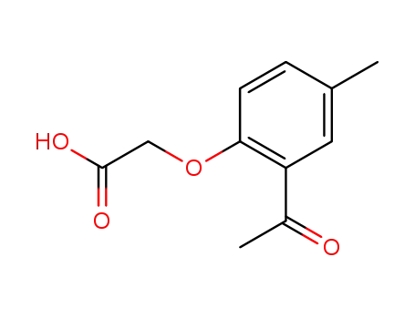 Molecular Structure of 88521-62-4 (Acetic acid, (2-acetyl-4-methylphenoxy)-)