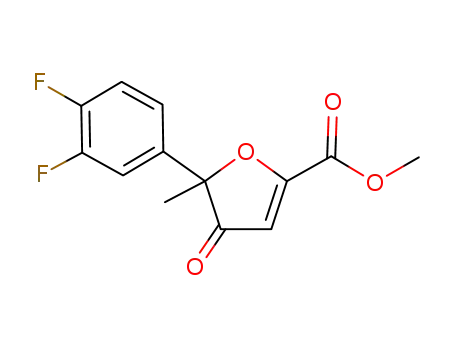 5-(3,4-difluoro-phenyl)-5-methyl-4-oxo-4,5-dihydro-furan-2-carboxylic acid methyl ester