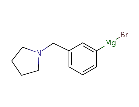 Molecular Structure of 480424-79-1 (Bromo-[3-(pyrrolidin-1-ylmethyl)phenyl]magnesium)