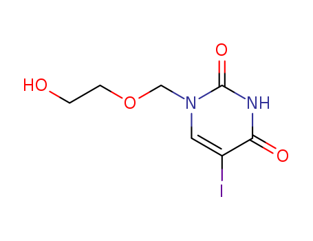 1-(2-HYDROXY-ETHOXYMETHYL)-5-IODO-1H-PYRIMIDINE-2,4-DIONE