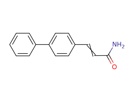 Molecular Structure of 101096-81-5 (2-Propenamide, 3-[1,1'-biphenyl]-4-yl-)
