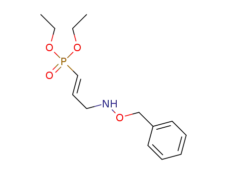 Molecular Structure of 1639810-56-2 (diethyl (E)-(3-((benzyloxy)amino)prop-1-en-1-yl)phosphonate)