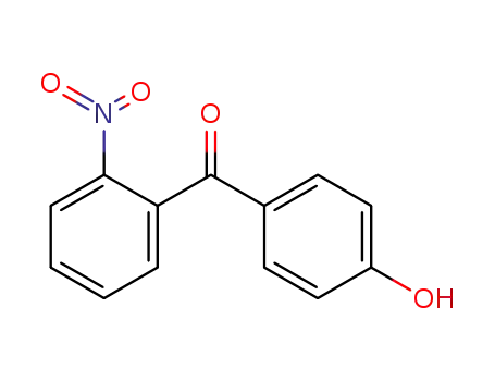 Molecular Structure of 61101-88-0 ((4-hydroxyphenyl)(2-nitrophenyl)methanone)