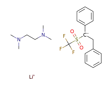 (±)-lithium N<sup>1</sup>,N<sup>1</sup>,N<sup>2</sup>,N<sup>2</sup>-tetramethylethane-1,2-diamine 1,2-diphenyl-1-(trifluoromethylsulfony)ethan-1-ide