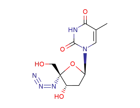 Molecular Structure of 130108-72-4 (4'-azidothymidine)