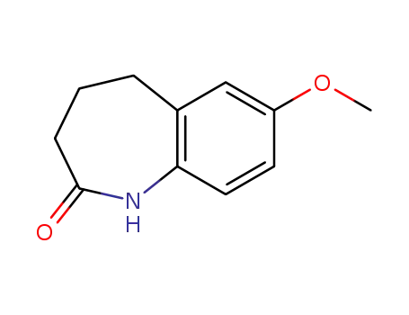 Molecular Structure of 22245-89-2 (1,3,4,5-TETRAHYDRO-7-METHOXY-2H-1-BENZAZEPIN-2-ONE)