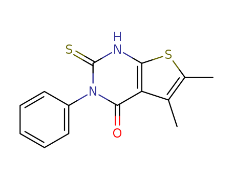 5,6-DIMETHYL-3-PHENYL-2-THIOXO-2,3-DIHYDROTHIENO[2,3-D]PYRIMIDIN-4(1H)-ONE