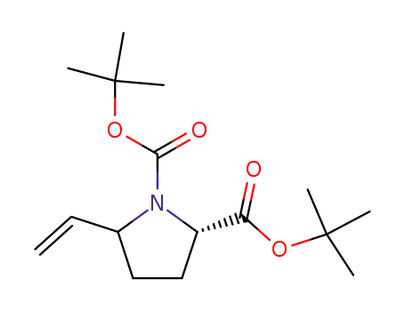 Molecular Structure of 1017802-73-1 (L-N-(tert-butyloxycarbonyl)-5-vinylproline tert-butyl ester)