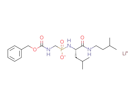 (S)-2-((N-(benzyloxycarbonyl)aminomethylphosphonyl)amino)-N-isopentyl-4-methylpentanamide lithium