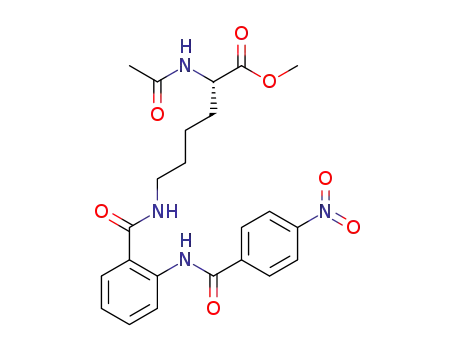 (S)-methyl-2-acetamido-6-[2-(4-nitrobenzamido)benzamido]hexanoate