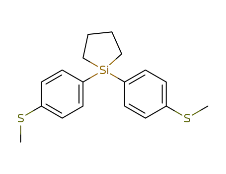 1,1-bis(4-(methylthio)phenyl)silacyclopentane