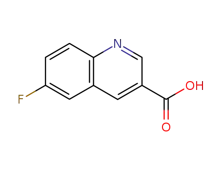 Molecular Structure of 116293-90-4 (6-FLUOROQUINOLINE-3-CARBOXYLIC ACID)
