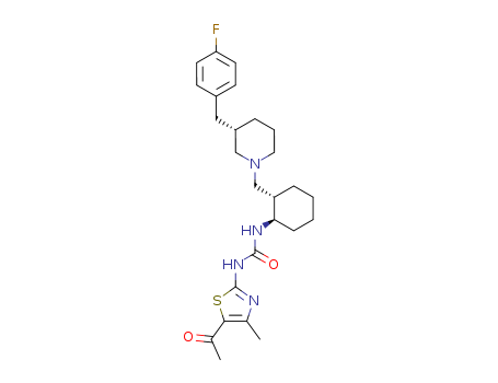 Urea,N-(5-acetyl-4-methyl-2-thiazolyl)-N'-[(1R,2S)-2-[[(3S)-3-[(4-fluorophenyl)methyl]-1-piperidinyl]methyl]cyclohexyl]-