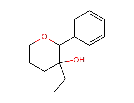 Molecular Structure of 796076-93-2 (2H-Pyran-3-ol,3-ethyl-3,4-dihydro-2-phenyl-(9CI))