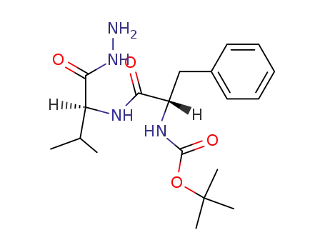Molecular Structure of 5196-43-0 (L-Valine, N-[N-[(1,1-dimethylethoxy)carbonyl]-L-phenylalanyl]-, hydrazide)