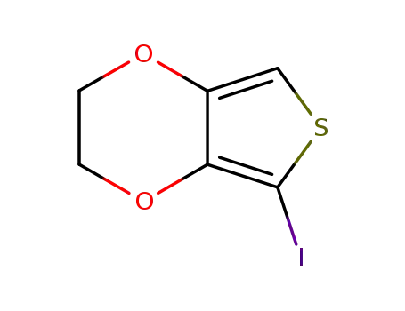 Molecular Structure of 219621-78-0 (5-iodo-2,3-dihydrothieno[3,4-b][1,4]dioxine)