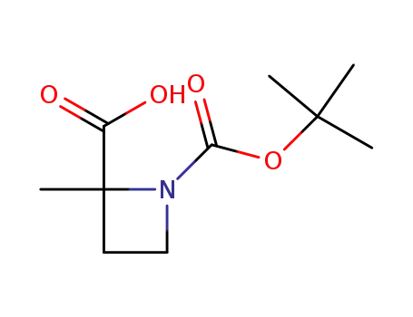 Molecular Structure of 449758-77-4 (2-Methyl-1,2-azetidinedicarboxylic acid 1-(1,1-dimethylethyl) ester)