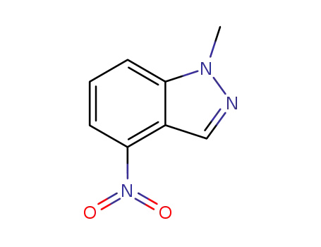 Molecular Structure of 26120-43-4 (1-Methyl-4-nitro-1H-indazole)