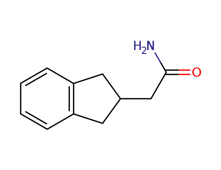 Molecular Structure of 146737-70-4 (1H-Indene-2-acetamide, 2,3-dihydro-)