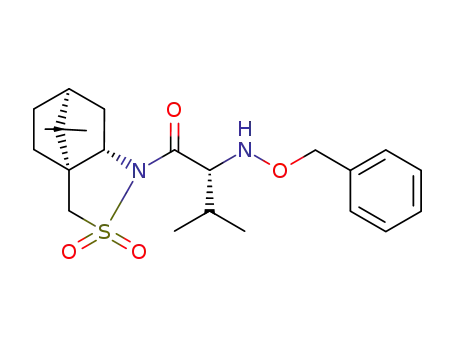 (R)-2-Benzyloxyamino-1-((1R,5S,7S)-10,10-dimethyl-3,3-dioxo-3λ<sup>6</sup>-thia-4-aza-tricyclo[5.2.1.0<sup>1,5</sup>]dec-4-yl)-3-methyl-butan-1-one