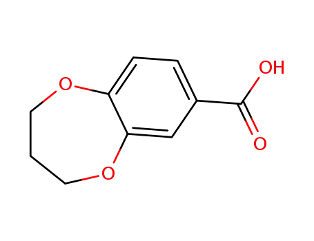 Molecular Structure of 20825-89-2 (3,4-DIHYDRO-2H-1,5-BENZODIOXEPINE-7-CARBOXYLIC ACID)