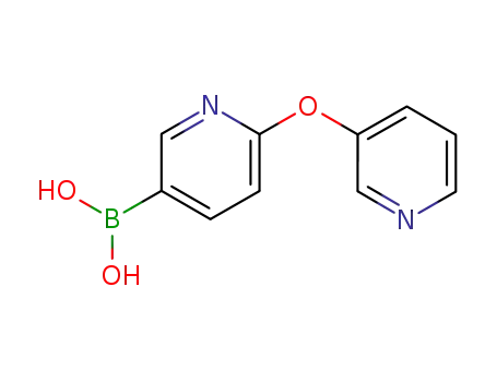 Molecular Structure of 918138-38-2 (6-(pyridin-3-yloxy)pyridine-3-boronic acid)