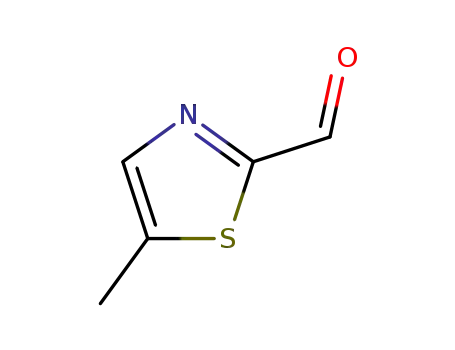 Molecular Structure of 13838-78-3 (5-Methyl-1,3-thiazole-2-carboxaldehyde)