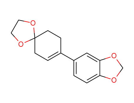 Molecular Structure of 114046-96-7 (1,4-Dioxaspiro[4.5]dec-7-ene, 8-(1,3-benzodioxol-5-yl)-)