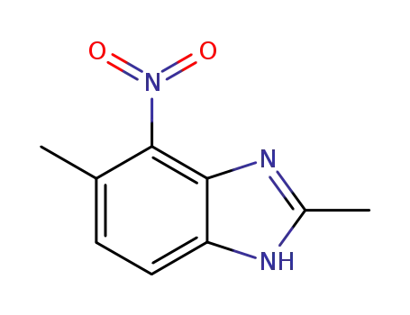 Molecular Structure of 90349-14-7 (2,5-DIMETHYL-4-NITROBENZIMIDAZOLE)