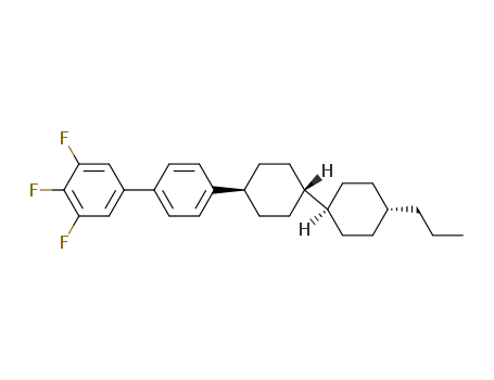 Molecular Structure of 137529-41-0 (TRANS,TRANS-4''-(4''-PROPYL-BICYCLOHEXYL-4-YL)-3,4,5-TRIFLUOROBIPHENYL)