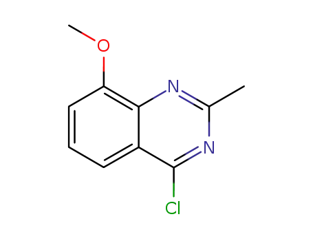 Molecular Structure of 154288-17-2 (4-CHLORO-8-METHOXY-2-METHYL-QUINAZOLINE)