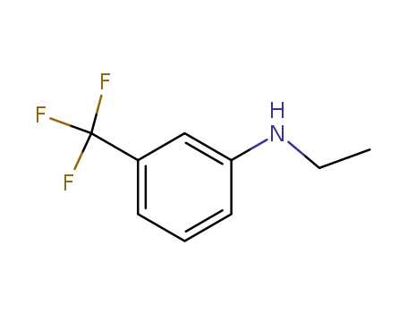 Molecular Structure of 774-98-1 (Benzenamine, N-ethyl-3-(trifluoromethyl)-)