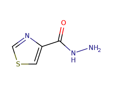 Molecular Structure of 101257-38-9 (THIAZOLE-4-CARBOXYLIC ACID HYDRAZIDE)
