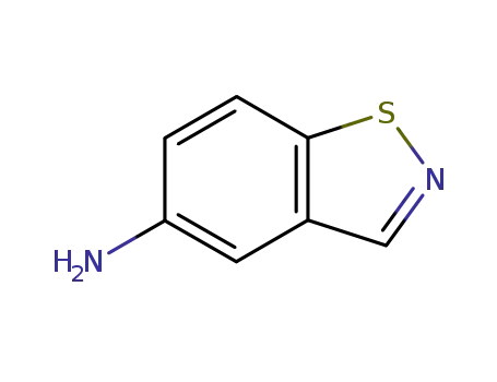 Molecular Structure of 53473-85-1 (1,2-Benzisothiazol-5-amine(9CI))