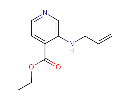 Molecular Structure of 157361-40-5 (4-Pyridinecarboxylicacid,3-(2-propenylamino)-,ethylester(9CI))