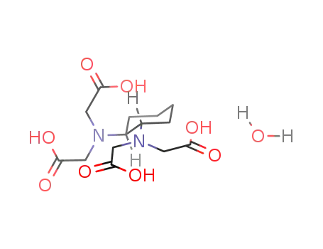 Molecular Structure of 87095-89-4 (trans-1,2-Cyclohexylenedinitrotetraacetic acid hydrate)