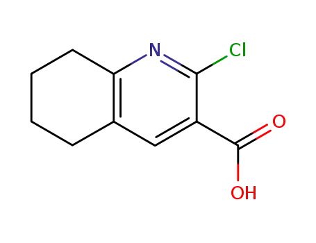 Molecular Structure of 99058-34-1 (3-Quinolinecarboxylic acid, 2-chloro-5,6,7,8-tetrahydro-)