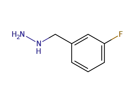 Molecular Structure of 51421-16-0 ((3-FLUORO-BENZYL)-HYDRAZINE)