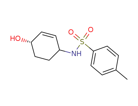 Molecular Structure of 90036-71-8 (Benzenesulfonamide, N-(4-hydroxy-2-cyclohexen-1-yl)-4-methyl-, trans-)