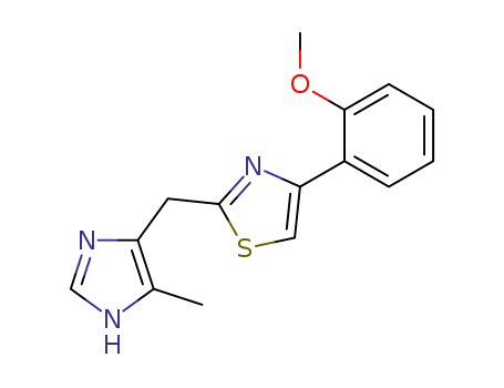 129486-32-4,4-(2-methoxyphenyl)-2-(4(5)-methyl-5(4)-imidazolylmethyl)thiazole,Thiazole,4-(2-methoxyphenyl)-2-[(5-methyl-1H-imidazol-4-yl)methyl]- (9CI)