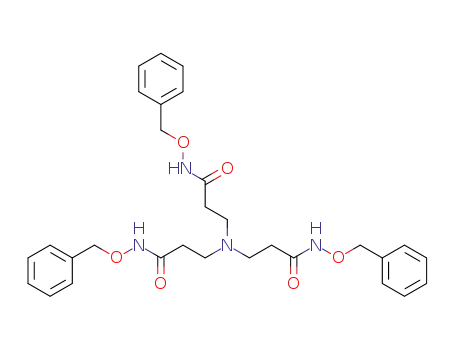 Molecular Structure of 141621-29-6 (N-Benzyloxy-3-[bis-(2-benzyloxycarbamoyl-ethyl)-amino]-propionamide)
