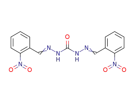 Molecular Structure of 26213-68-3 (1,3-bis[(2-nitrophenyl)methylideneamino]urea)