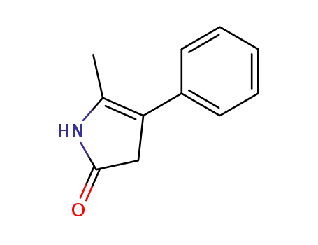 Molecular Structure of 50901-82-1 (2H-Pyrrol-2-one, 1,3-dihydro-5-methyl-4-phenyl-)