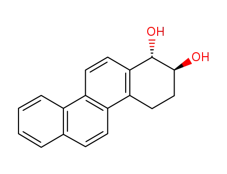 Molecular Structure of 73771-79-6 ((1R,2R)-1,2,3,4-tetrahydrochrysene-1,2-diol)