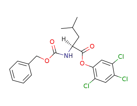Molecular Structure of 7646-49-3 (N-[(Benzyloxy)carbonyl]-L-leucine 2,4,5-trichlorophenyl ester)