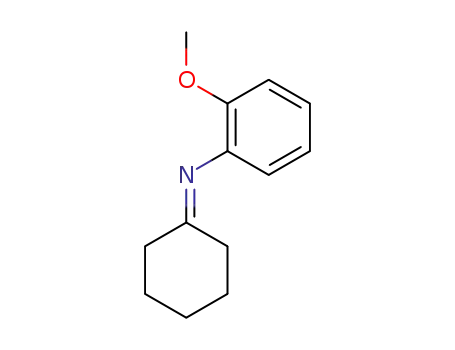 Molecular Structure of 52481-40-0 (Benzenamine, N-cyclohexylidene-2-methoxy-)